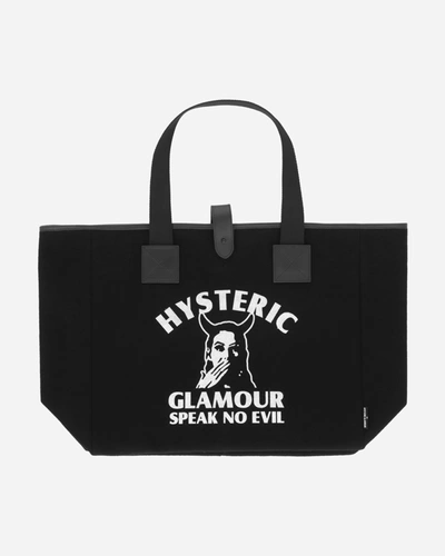 Shop Hysteric Glamour Speak No Evil Tote Bag In Black