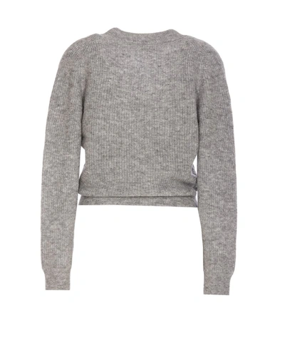 Shop Ganni Sweaters In Grey