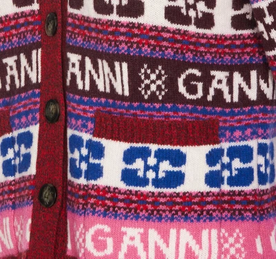 Shop Ganni Sweaters In Multicolour