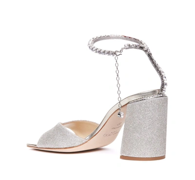 Shop Jimmy Choo With Heel In Silver