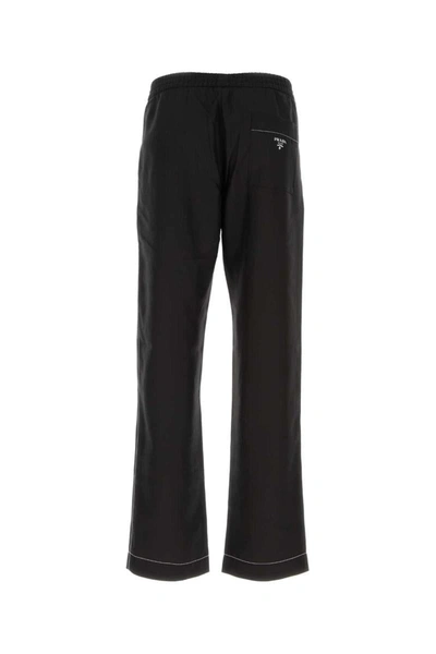 Shop Prada Pants In Black