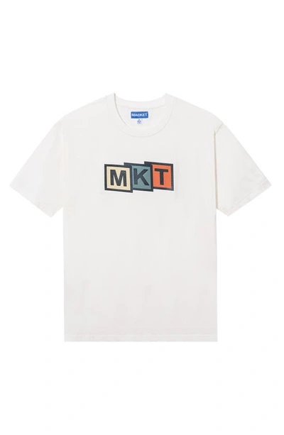 Shop Market Mkt Fold Graphic T-shirt In Parchment