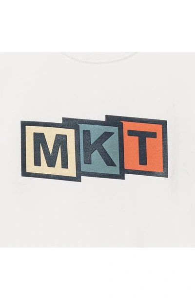 Shop Market Mkt Fold Graphic T-shirt In Parchment