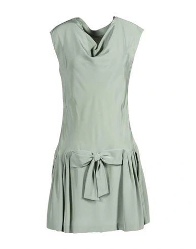 Shop Moschino Short Dress In Light Green