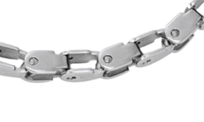 Shop Clancy Garrett Tube Chain Necklace In Silver