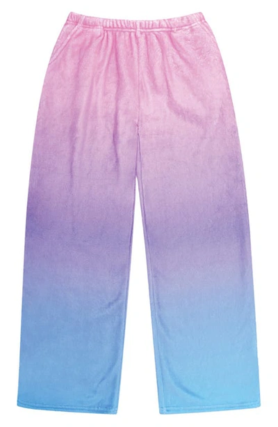Shop Iscream Kids' Ombré Plush Pajama Pants In Pink Multi