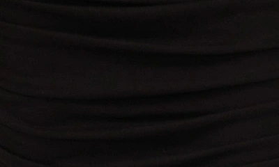 Halogen Ruched Jersey Pencil Skirt In Rich Black