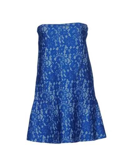 Just Cavalli Short Dress In Bright Blue