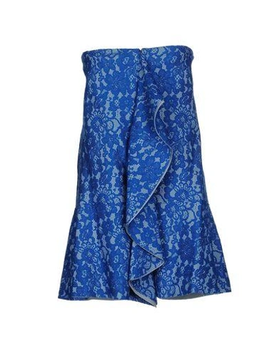 Shop Just Cavalli Short Dress In Bright Blue