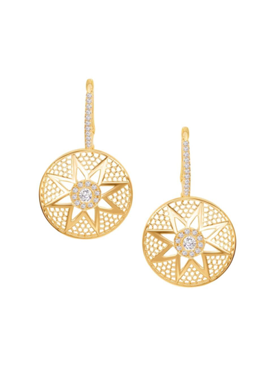 Shop Rosmundo Women's High Jewelry 18k Yellow Gold & 0.55 Tcw Diamond Drop Earrings