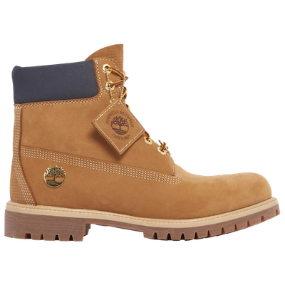 Shop Timberland Mens  6" Premium Mc Hip Hop Boots In Wheat/navy