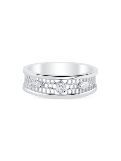 Shop Rosmundo Women's Ricami 18k White Gold & 0.10 Tcw Diamond Ring