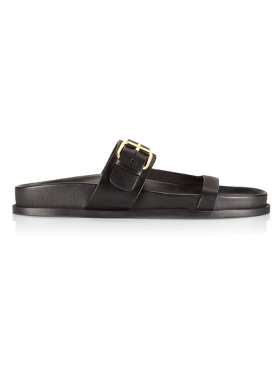 Shop A.emery Women's Prince Leather Open-toe Sandals In Black