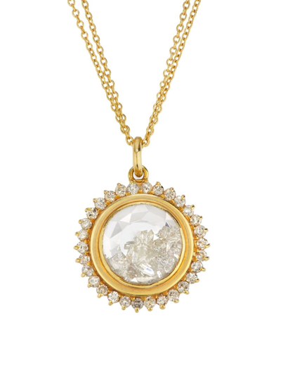 Shop Renee Lewis Women's 18k Yellow Gold & 2.45 Tcw Diamond Shake Necklace