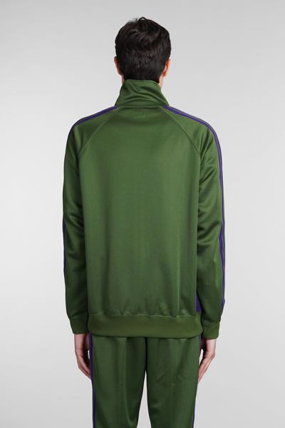 Shop Needles Sweatshirt In Green Polyester