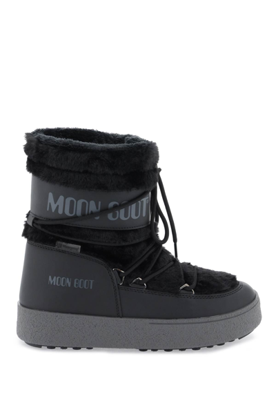 Shop Moon Boot Ltrack Tube Apres-ski Boots In Black (black)