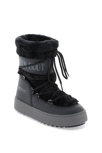 Shop Moon Boot Ltrack Tube Apres-ski Boots In Black (black)