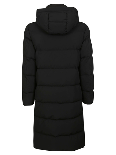 Woolrich Sierra Supreme Hooded Quilted Parka In Black
