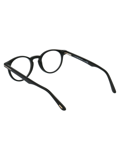 Shop Tom Ford Round Frame Glasses Glasses In 001 Black