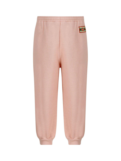 Shop Gucci Logo Patch Tapered Track Pants
