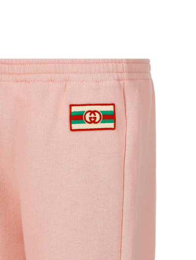 Shop Gucci Logo Patch Tapered Track Pants