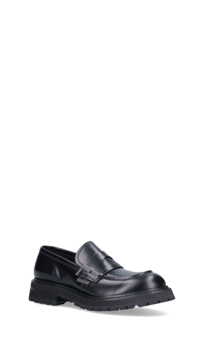 Shop Premiata Leather Loafers Loafers In Nero