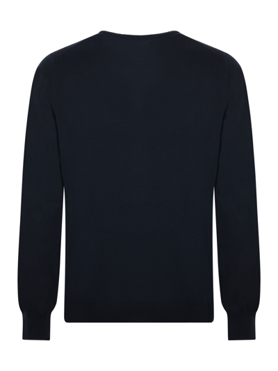 Shop Tagliatore Sweater In Blu Scuro