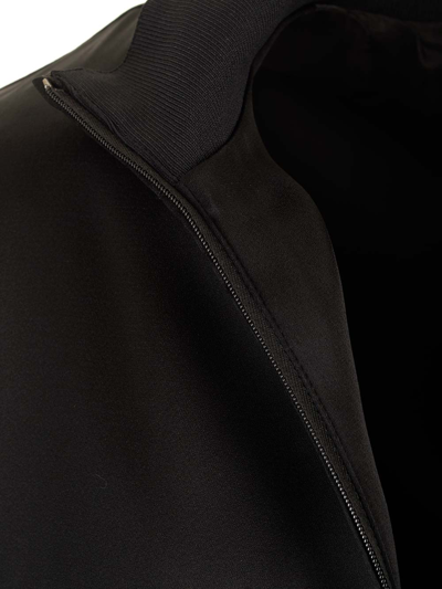 Shop Valentino Black Enver Satin Acetate Jacket