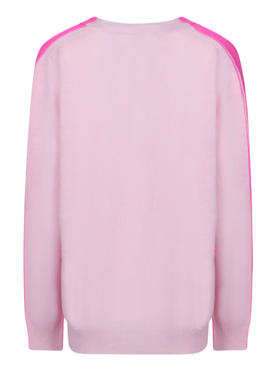 Shop Dsquared2 Contrast Color Pink Cardigan