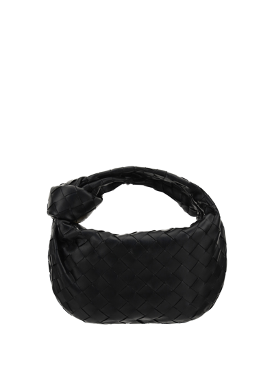Shop Bottega Veneta Jodie Mini Handbag In Black-gold