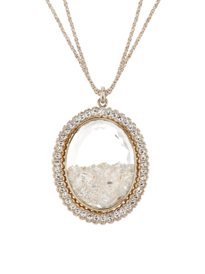 Shop Renee Lewis Women's 18k White Gold & 5.45 Tcw Diamond Shake Necklace In Gold White