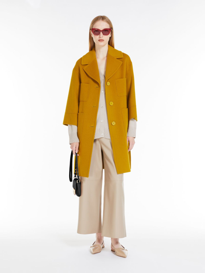 Shop Max Mara Wool And Cashmere Cardigan In Sand