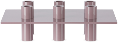 Niko June Purple P-l 06 Candle Holder In Purple