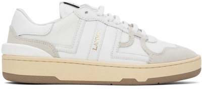 Shop Lanvin White Clay Sneakers In 00 White
