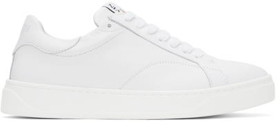 Shop Lanvin White Ddb0 Sneakers In 0000 White/white
