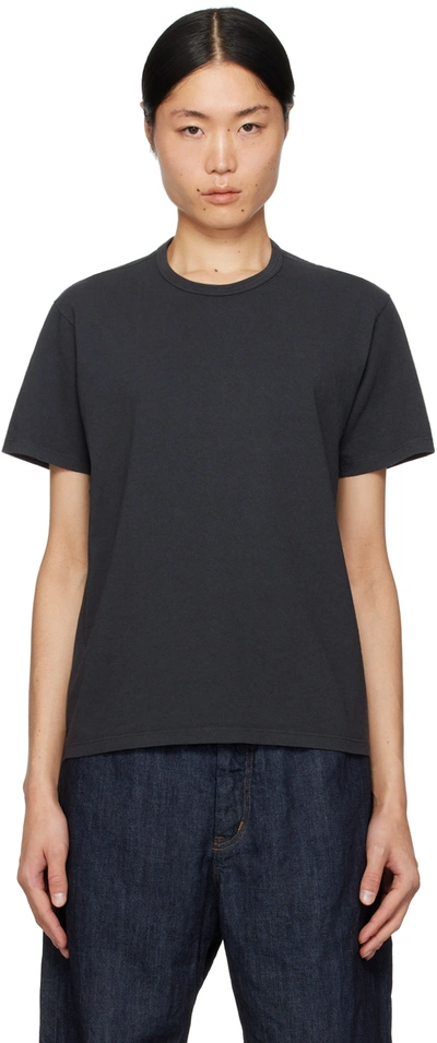 Shop Lady White Co. Two-pack Black T-shirts In Charcoal