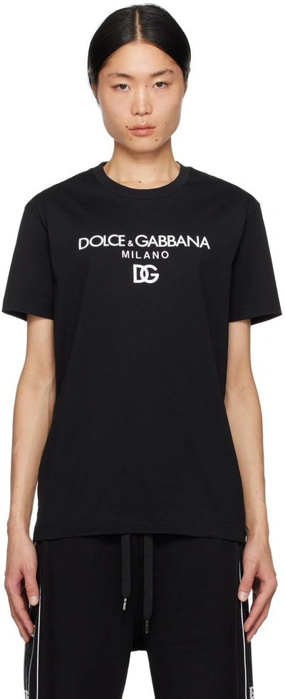 Dolce & Gabbana Black Cotton Clothing T-shirts And Polos