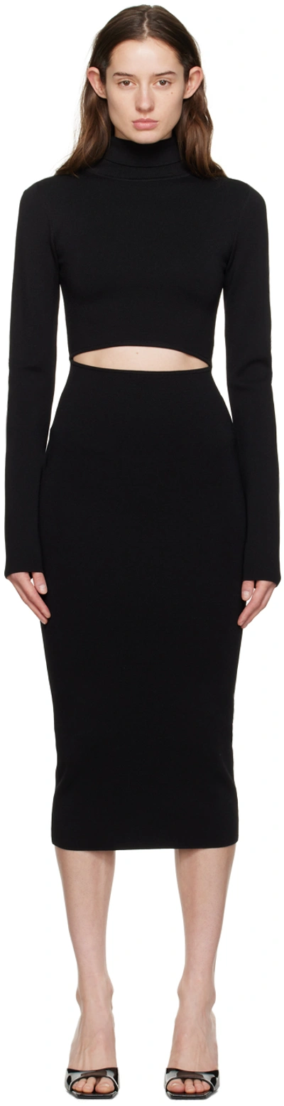Gauge81 Black Suno Maxi Dress In 100 Black