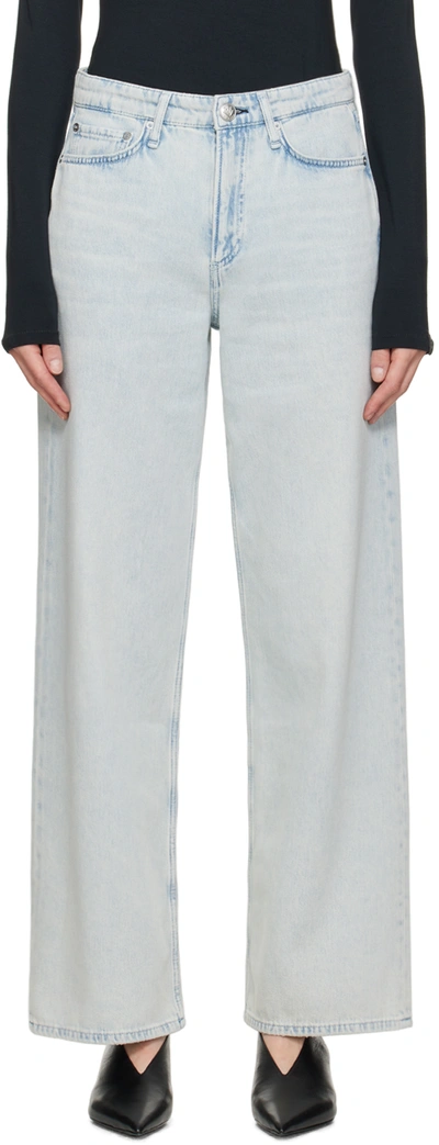 Shop Rag & Bone Blue Logan Jeans In Icefall