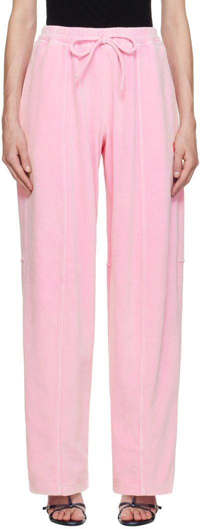 Shop Alexander Wang T Pink Apple Track Pants In 0951b Candy Pink