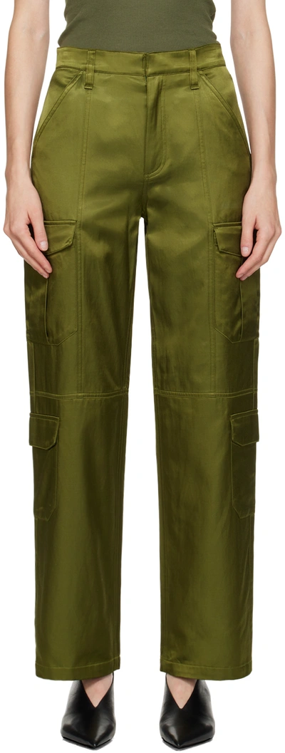 Shop Rag & Bone Khaki Cailyn Trousers In Armygrn
