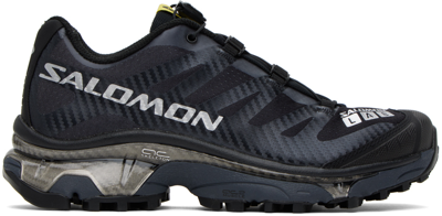 Shop Salomon Black Xt-4 Og Sneakers In Black/ebony/silvmeta