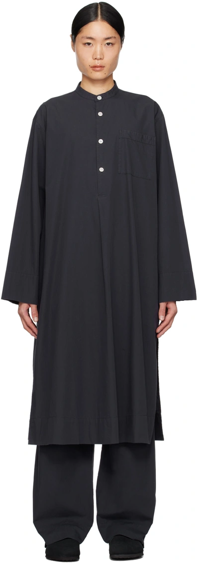 Shop Tekla Navy Birkenstock Edition Midi Dress In Slate