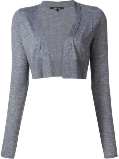 Shop Derek Lam Noemi Long Sleeve Cardigan In Grey