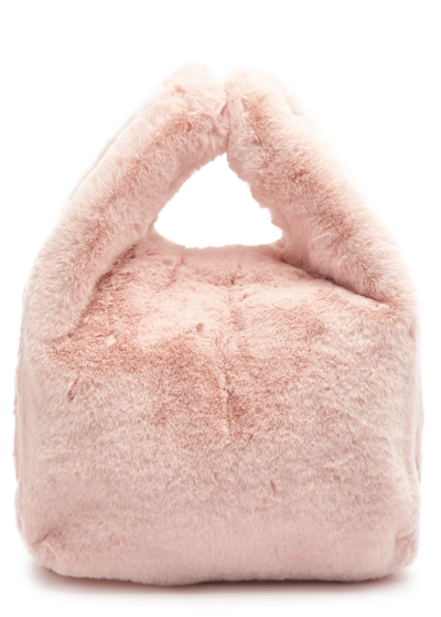 Shop Jakke Bertha Faux Fur Tote In Light Pink