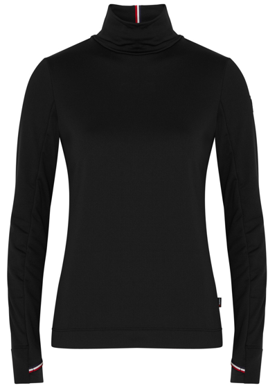 Shop Moncler Grenoble Stretch-jersey Top In Black