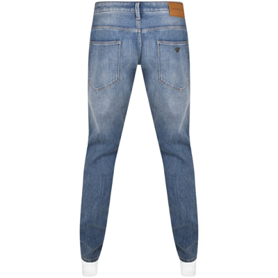Shop Armani Collezioni Emporio Armani J06 Slim Fit Jeans Blue