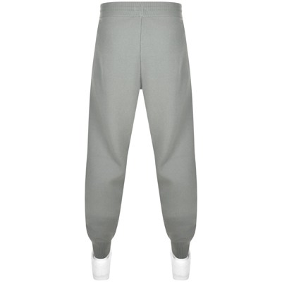 Shop Armani Collezioni Emporio Armani Knitted Jogging Bottoms Grey