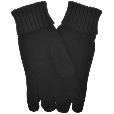 Lacoste Unisex Wool Jersey Gloves - L In Black
