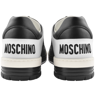 Shop Moschino Logo Trainers White